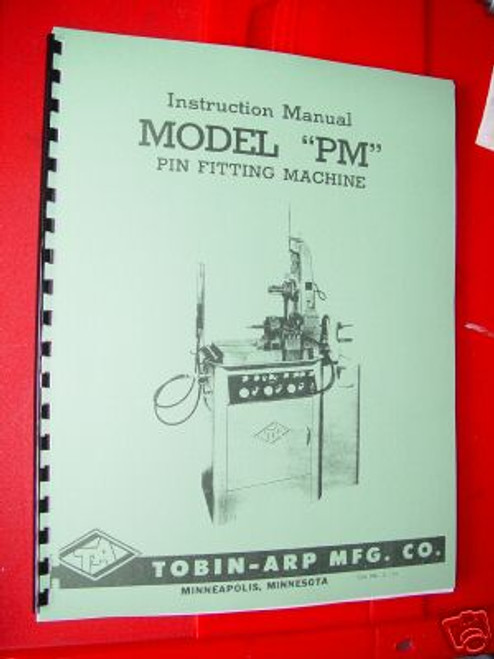 Tobin Arp Model PM 1750 1900 & 2500 Manual