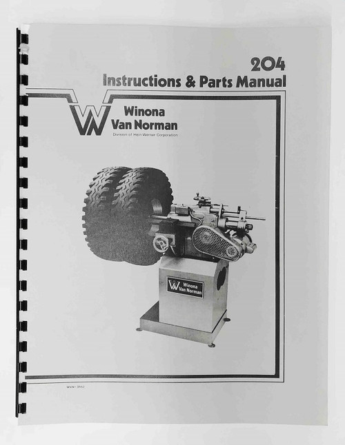 Winona Van Norman Model 204 Manual
