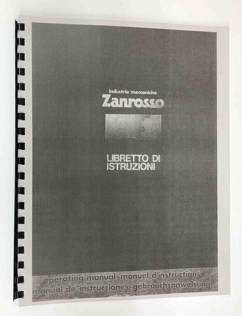 Zanrosso Mito-280 Manual