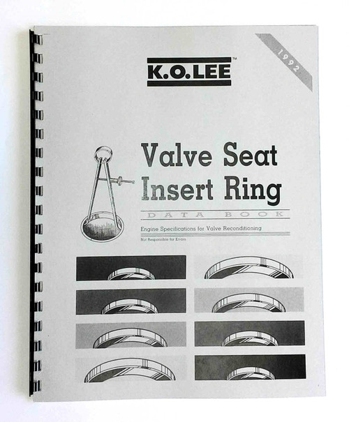 KO Lee Valve Seat Data Book 1992