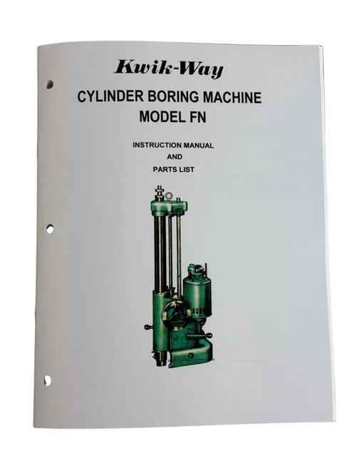 Kwik Way Model FN Boring Bar Manual