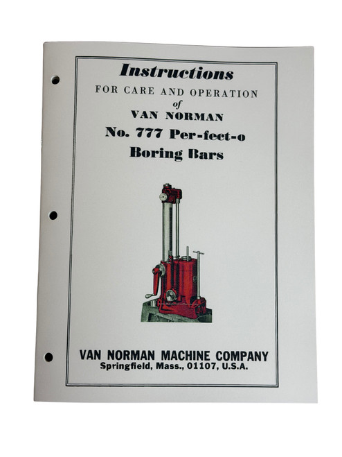 Machine Repair Parts - Van Norman Repair Parts - Van Norman 777