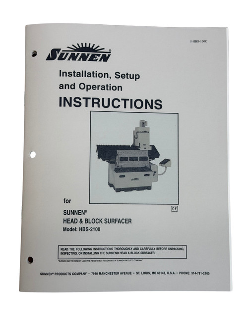 Sunnen HBS-2100 Head and Block Surface Mill