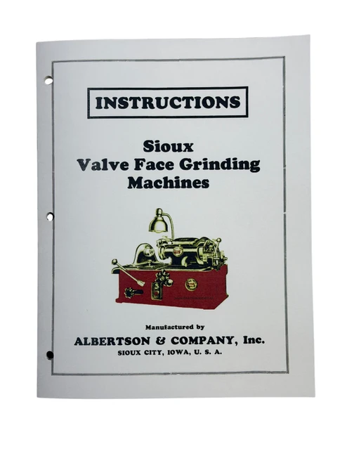 Sioux Model 655 Valve Grinder Manual
