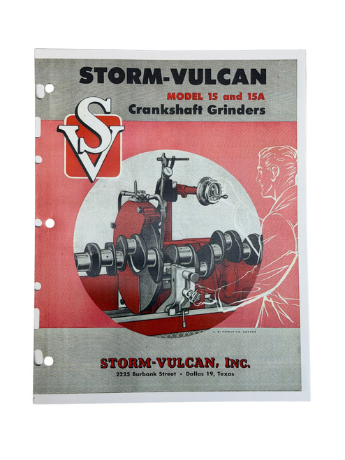 Storm Vulcan 15 and 15A Crankshaft Grinder Flier