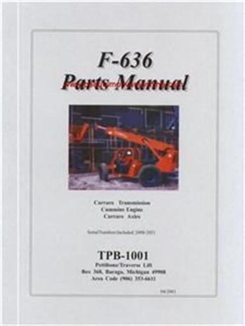 Traverse Forklift F-636 Parts Manual