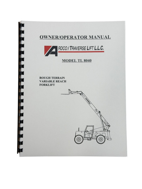 Traverse Forklift Model TL8040 Operators Manual