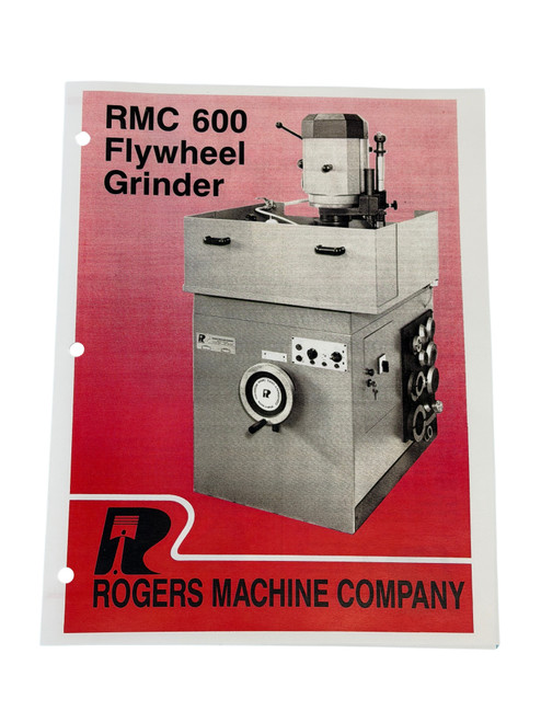 RMC Model 600 Flywheel Grinder Flier