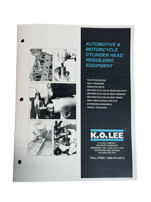 Equipment Manuals - KO Lee Manuals - Valve Grinder Manuals - Beam