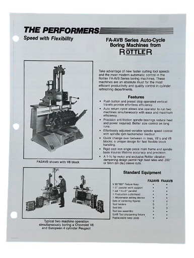 Rottler Model FA-AVB Boring Bar Flier