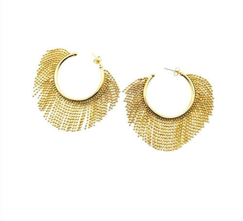 ALLISON AVERY Gatsby Earrings- Gold 