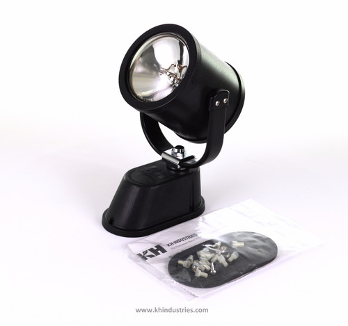 KH Industries NightRay Hardwired Spotlight, PAR36 Dual Filament Incandescent, No Controller