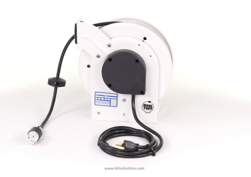 KH Industries Retractable Cord Reel, 20 Amp, Single Outlet, 25' 12/3 SJOW