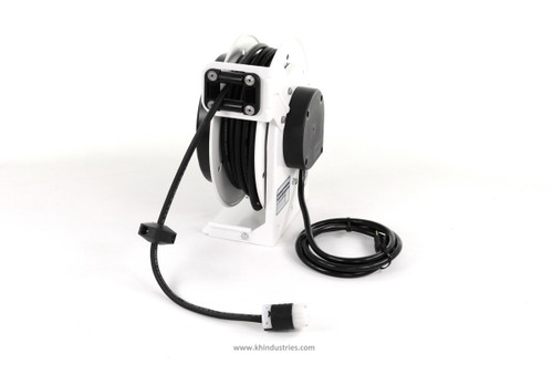 KH Industries Retractable Cord Reel, 15 Amp, Twist Lock, 25' 12/3 SJOW