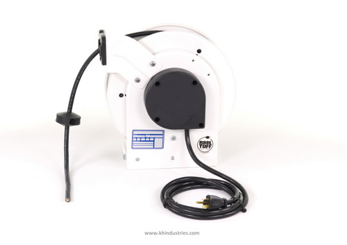 KH Industries Retractable Cord Reel, 20 Amp, Blunt Cut, 25' 12/3 SJOW