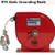 KH Industries Retractable Static Discharge Grounding Reel, 25', Uncoated Wire Rope