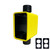 KH Industries Portable Extra Depth Outlet Box - Yellow, Dead End, w/ (2) Duplex Coverplates, 3/4" Strain Relief
