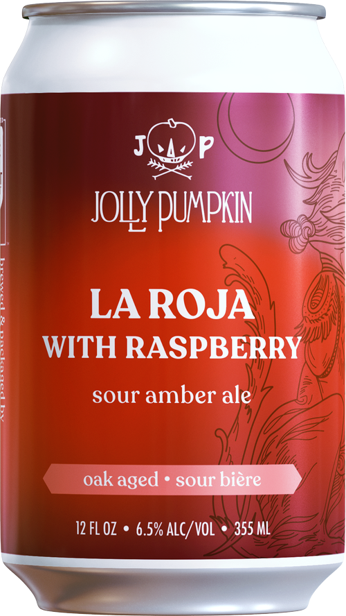 Jolly Pumpkin La Roja with Raspberry Sour Ale 12oz can - Artale & Co