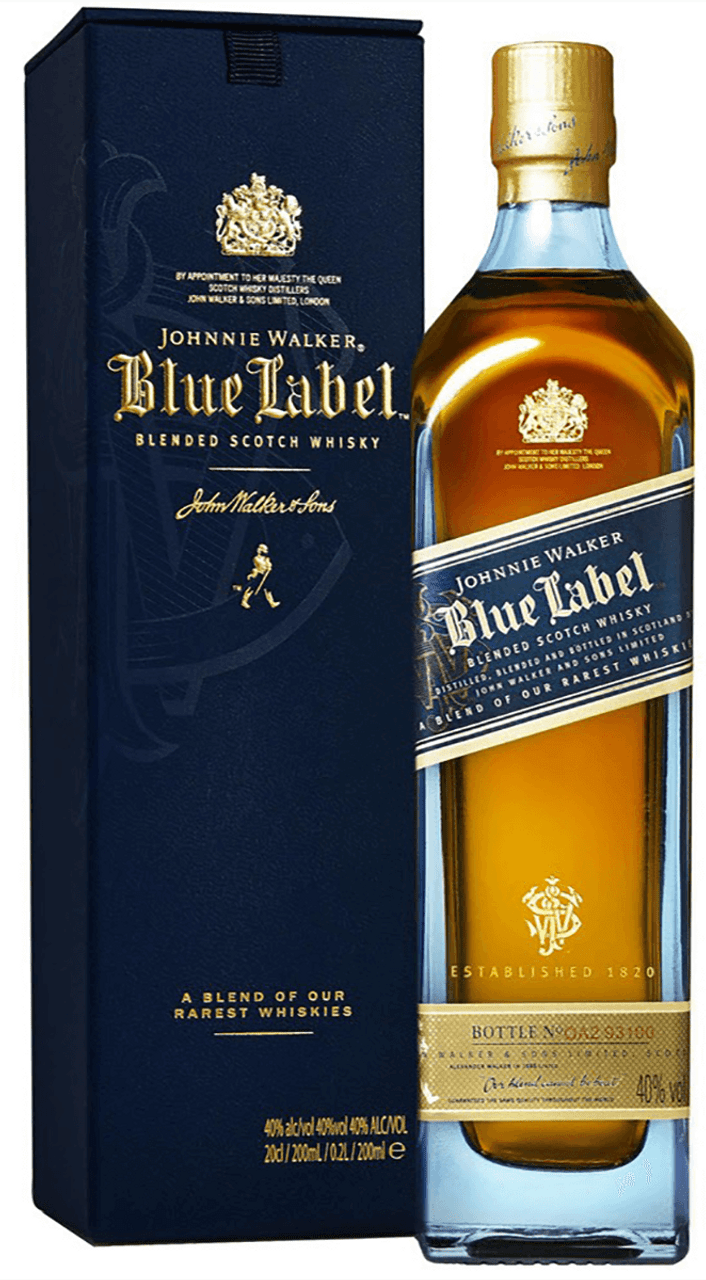 Johnnie Walker Blue Label Blended Scotch Whisky, 750ml (80 Proof) – BevMo!