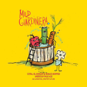 Hop Butcher Mild Giardiniera Hazy Pale 4pk 16oz can