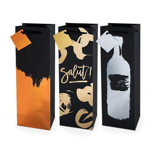 Metallic Brushstroke Single Wine Bag