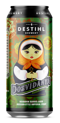 Destihl Dosvidanya Bourbon BA Imperial Stout 16oz can