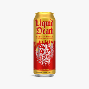 Liquid Death Rest In Peach Iced Tea 19.2oz can