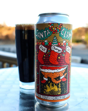 Fat Orange Cat Santa Claws Imperial Stout (Cinnamon Bun) 16oz can