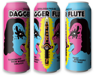 Illuminated Dagger Flute Citra IPA 4pk 16oz can