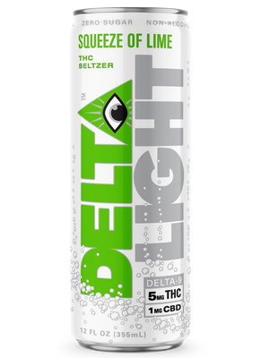 Delta Light Cannabis Seltzer Squeeze of Lime Single 12oz Can