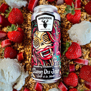 Drekker Slang Du Jour:  Strawberry Rhubarb Cobbler Sour a la Mode 16oz can