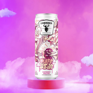 Drekker Puff Stuff Raspberry Mallow THC Seltzer