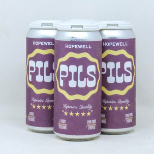 Hopewell Pils 4pk 16oz can