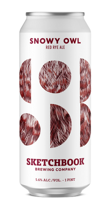 Sketchbook Snowy Owl Red Rye Ale 4pk 16oz can