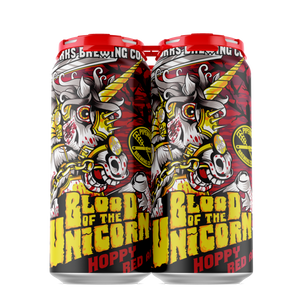 Pipeworks Blood of the Unicorn Hoppy Red Ale 4pk 16oz can