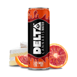Delta Cannabis Water Blood Orange 12oz can 4pk