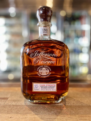 Jefferson's Reserve Limited Edition Cask Strength Kentucky Straight Bourbon Whiskey