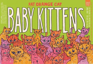 Fat Orange Cat Baby Kittens Hazy IPA 16oz Can