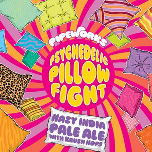 Pipeworks Psychedelic Pillow Fight Hazy IPA 4pk 16oz Cans