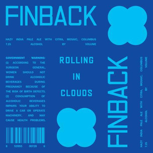Finback Rolling In Clouds Hazy IPA 4pk 16oz Cans