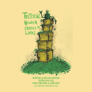 Hop Butcher Teetering Wooden Crates Of Limes EPA 4pk 16oz Cans