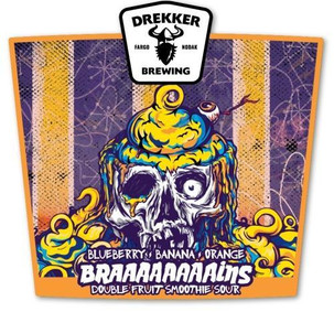 Drekker Braaains: Blueberry Banana Orange Fruited Sour 16oz Can