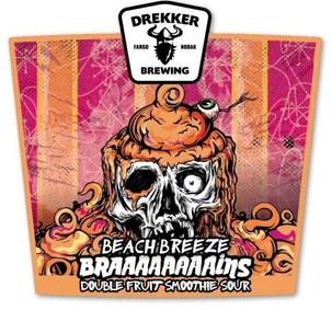 Drekker Braaains: Beach Breeze Double Fruit Smoothie Sour 16oz Can