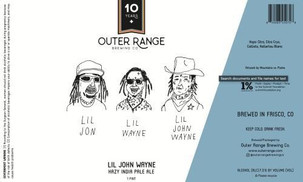 Outer Range Lil John Wayne Hazy IPA 16oz Can