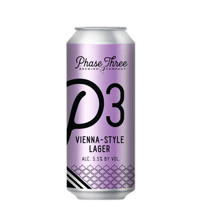 Phase Three P3 Vienna-Style Lager 4pk 16oz can
