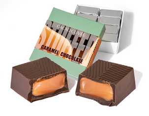 Cacao Cuvee Vanilla Caramel Stuffed Dark Chocolates 16pc