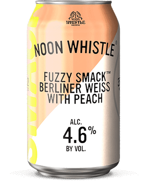 Noon Whistle Fuzzy Smack Peach Berliner Weiss 4pk can