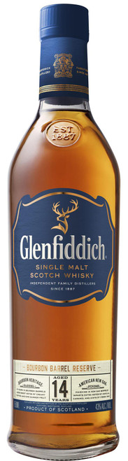 Glenfiddich 14yr Bourbon Barrel Reserve Single Malt Scotch 750mL