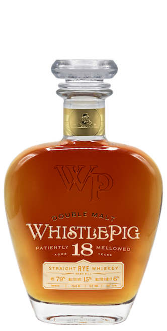 WhistlePig 18yr Double Malt Rye Whiskey 750mL