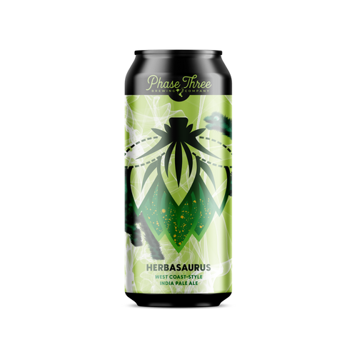 Phase Three Herbasaurus West Coast DIPA 4pk 16oz can